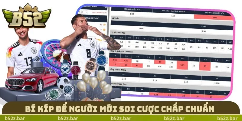 Bí kíp để người mới soi cược chấp chuẩn