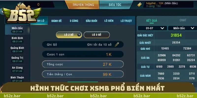 Hình thức chơi XSMB phổ biến nhất